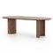 Paris Rustic Lodge Brown Acacia Wood Oval Dining Table - 94&quot;