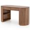 Mars Modern Classic Brown Acacia Wood Desk