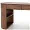 Mars Modern Classic Brown Acacia Wood Desk