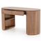 Mars Modern Classic Brown Acacia Wood Desk