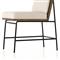 Inno Industrial Loft White Performance Brown Oak Black Iron Dining Side Chair