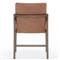 Ali Mid Century Modern Brown Leather Wood Dining Chair