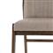 Ali Mid Century Modern Grey Leather Wood Dining Chair