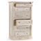 Melany French Country Natural White Wash Mango Wood 6 Drawer Dresser