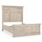 Melany French Country Natural White Wash Mango Wooden Bed - Queen