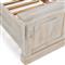 Melany French Country Natural White Wash Mango Wooden Bed - Queen