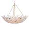 Charlotte Hollywood Regency Natural Brass Steel Chandelier