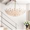 Charlotte Hollywood Regency Natural Brass Steel Chandelier