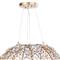 Cheshire Hollywood Clear Crystal Gold Leaf Metal Chandelier - Small