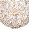 Cheshire Hollywood Clear Crystal Gold Leaf Metal Chandelier - Small