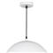 Sigmund Industrial Loft White Steel Gold Interior Pendant - Small