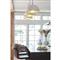 Sigmund Industrial Loft White Steel Gold Interior Pendant - Small