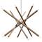 Viper Mid Century Polished Nickel Steel Adjustable Chandelier