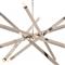 Viper Mid Century Polished Nickel Steel Adjustable Chandelier