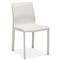 Jada Modern Classic White Upholstered Leather Dining Side Chair