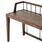 Enola Rustic Lodge Brown Solid Mango Wood Grey Iron Bench