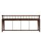 Enola Rustic Lodge Brown Solid Mango Wood Grey Iron Bench