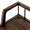 Enola Rustic Lodge Brown Solid Mango Wood Grey Iron Bench
