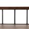 Enola Rustic Lodge Brown Solid Mango Wood Grey Iron Bench