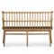 Penny Rustic Lodge Brown Oak Wood Bench