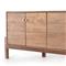 Rissa Mid Century Modern Brown Acacia Wood Media Console