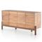 Rissa Mid Century Modern Brown Acacia Wood Sideboard