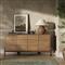 Rissa Mid Century Modern Brown Acacia Wood Sideboard