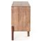 Rissa Mid Century Modern Brown Acacia Wood Sideboard