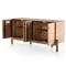 Rissa Mid Century Modern Brown Acacia Wood Sideboard