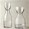 Mr. &amp; Mrs. Modern Classic Clear Crystal Night Water Carafe Set - Small