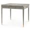 Bertram Coastal Beach Grey Cerused Oak Accent Detail Game Table