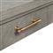 Bertram Coastal Beach Grey Cerused Oak Accent Detail Game Table