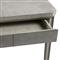Bertram Coastal Beach Grey Cerused Oak Accent Detail Game Table
