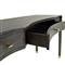 Nathan Modern Classic Dark Gray Cerused Oak Wood Desk