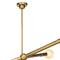 Talon Industrial Loft Natural Brass Steel Sputnik Chandelier