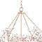 Cheshire Regency Crystal Flowers Shade Gold Metal Chandelier