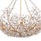 Cheshire Regency Crystal Flowers Shade Gold Metal Chandelier