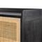 Corazon Global Bazaar Woven Natural Cane Black Wash Mango Wood Sideboard