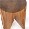 Lydia Global Bazaar Natural Teak Wood Round Outdoor Side End Table