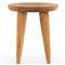 Zada Global Bazaar Natural Teak Wood Round Outdoor Side End Table