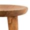 Zada Global Bazaar Natural Teak Wood Round Outdoor Side End Table