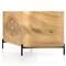 Khalil Modern Classic Brown Guanacaste Wood Executive Desk