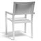 Jace Industrial Grey Performance Sling Outdoor Dining Arm Chair