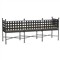 Aurore French Beige Sunbrella Cushion Metal Outdoor Garden Bench