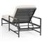 Aurora Mid Century Grey Aluminum Sunbrella Outdoor Chaise Lounge