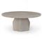 Barley Industrial Loft Grey Concrete Round Outdoor Coffee Table