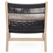 Liana Coastal Beach Teak Wood Dark Grey Woven Rope Cushion Outdoor Lounge Chair