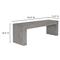 Leilani Industrial Loft Grey Concrete Outdoor Bench