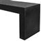 Leilani Industrial Loft Black Concrete Outdoor Bench