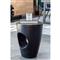 Ayaan Modern Classic Black Concrete Round Outdoor Stool
